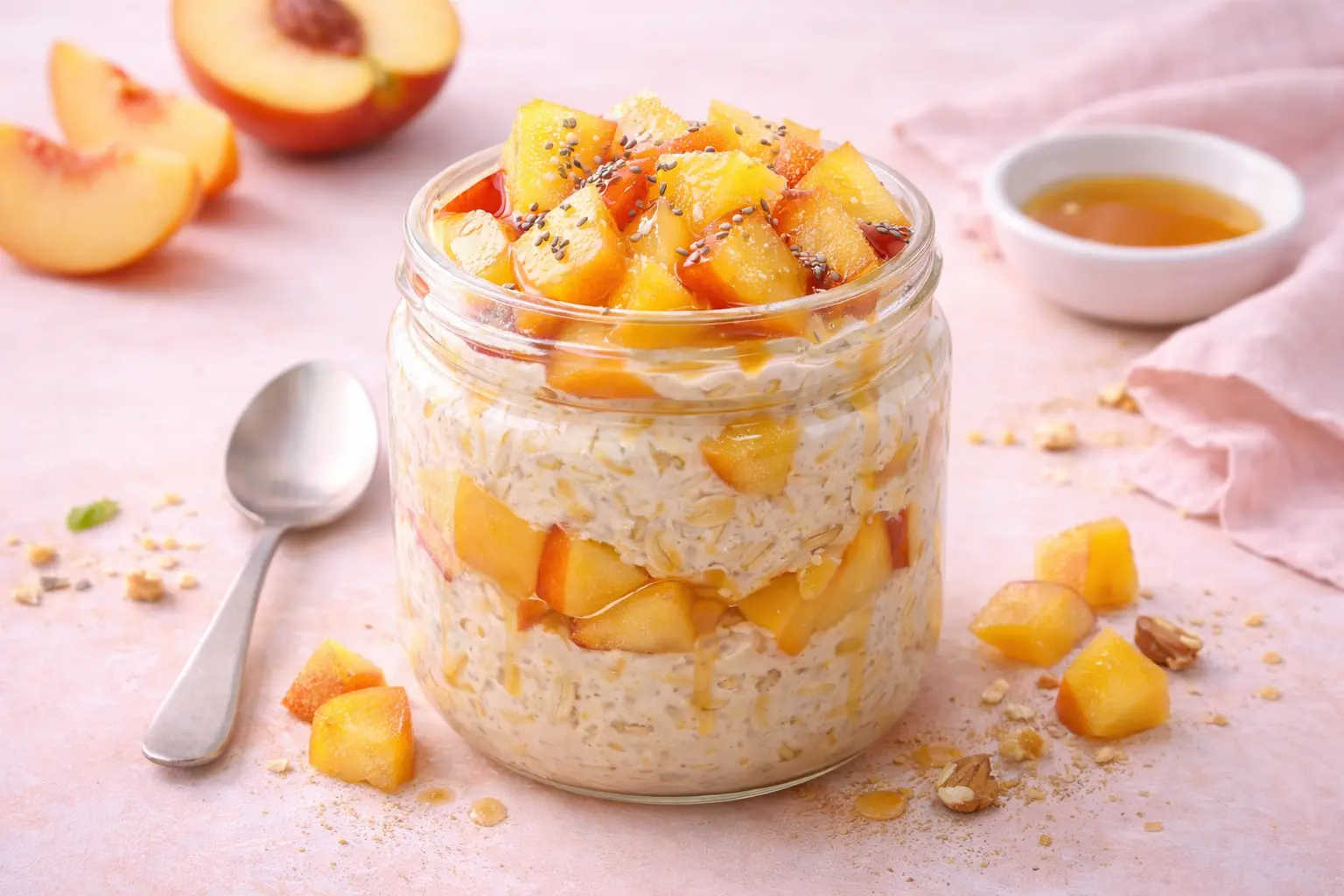 Peach Overnight Oats